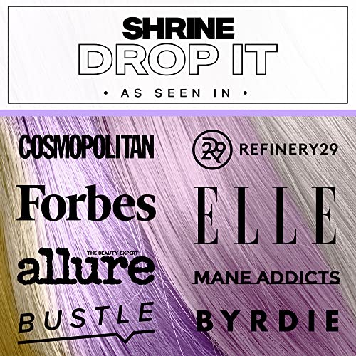 Shrine Drop It - Hair Toner - Temporary Hair Color - Rich, Natural Autumn & Winter Shades - Semi-Permanent Dye - Vegan & Cruelty-Free - Multi-Use - 200 Drops Per Bottle (Champagne Blonde Toner) #TOP6