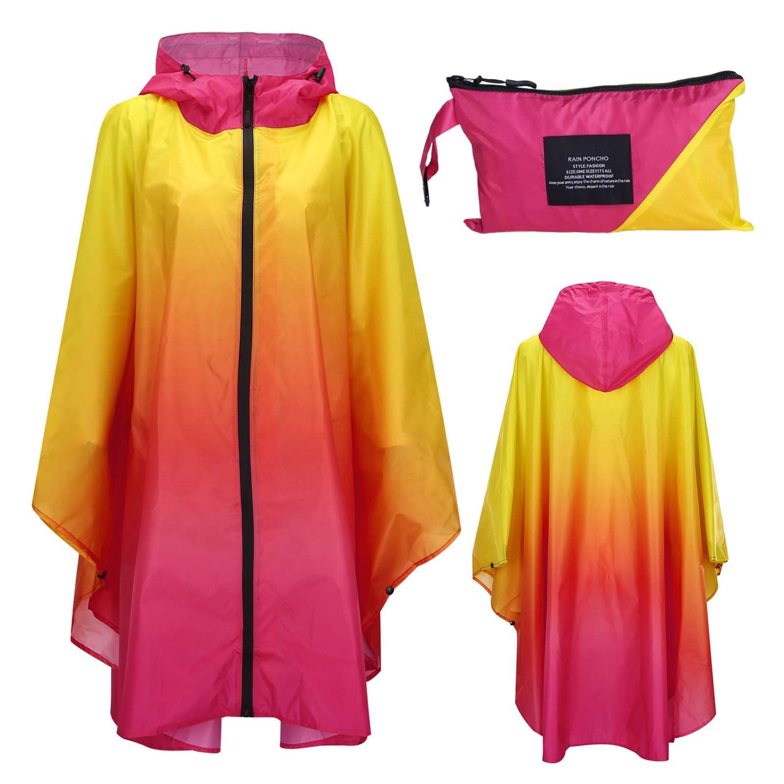 Poncho de lluvia para hombre y mujer, unisex, reutilizable, chubasquero para bicicleta, multiusos, chaqueta de lluvia con capucha larga, poncho de lluvia, chaqueta transpirable, impermeable