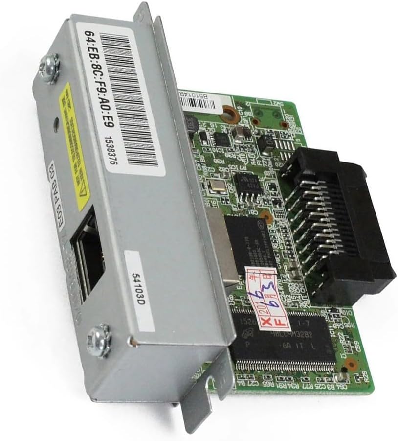 UB-E03 Ethernet Interface Module C32C824541 Print Server For TM-T88VI/T88V/T70II/U220B/220PB/220PD/220PA/T81/T82II/T88III/T88IV/T70/T90/T86L Printers 100 Mbps Fast Ethernet
