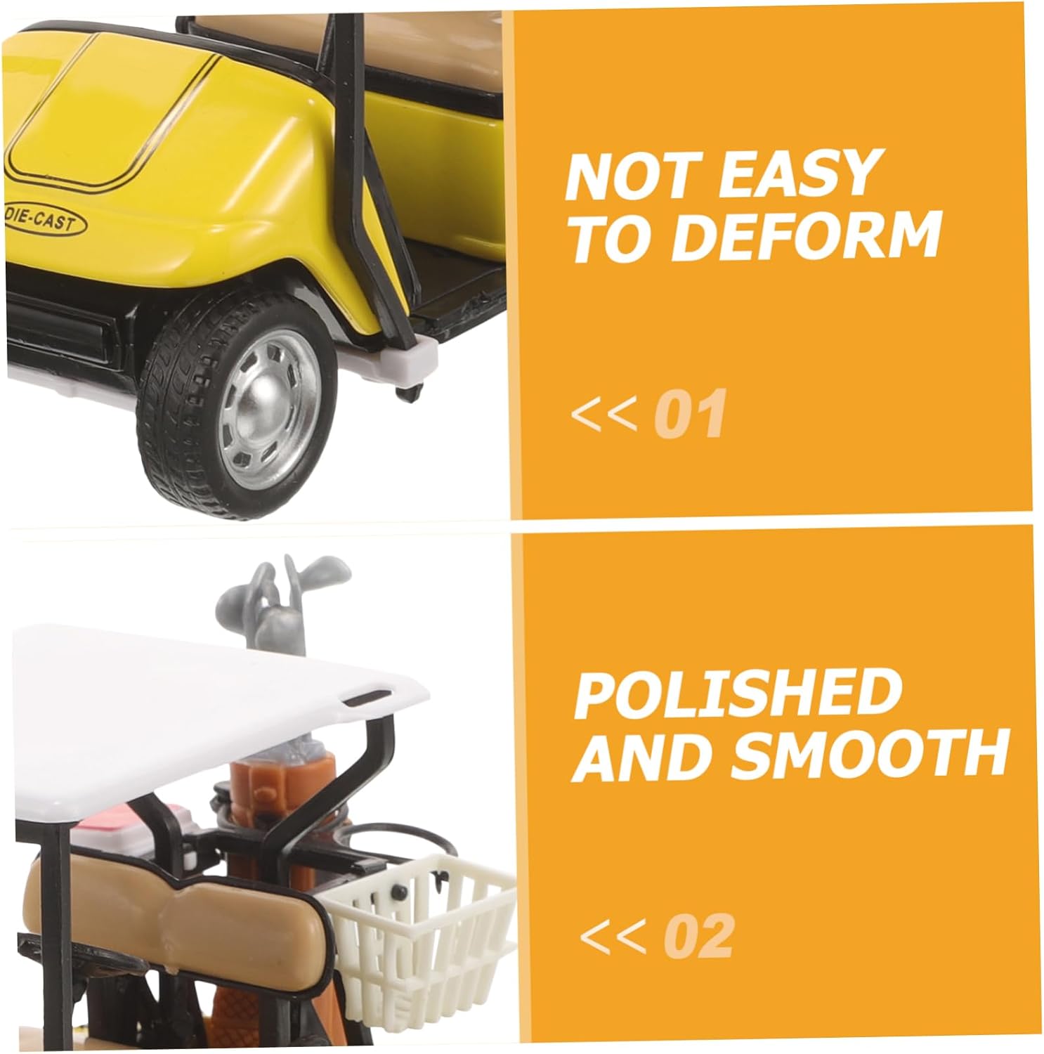 Luxshiny Golf Cart Figurine for Desktop Decor Durable Golf Cart Ornament for Parties and Unique Decorative Accessory