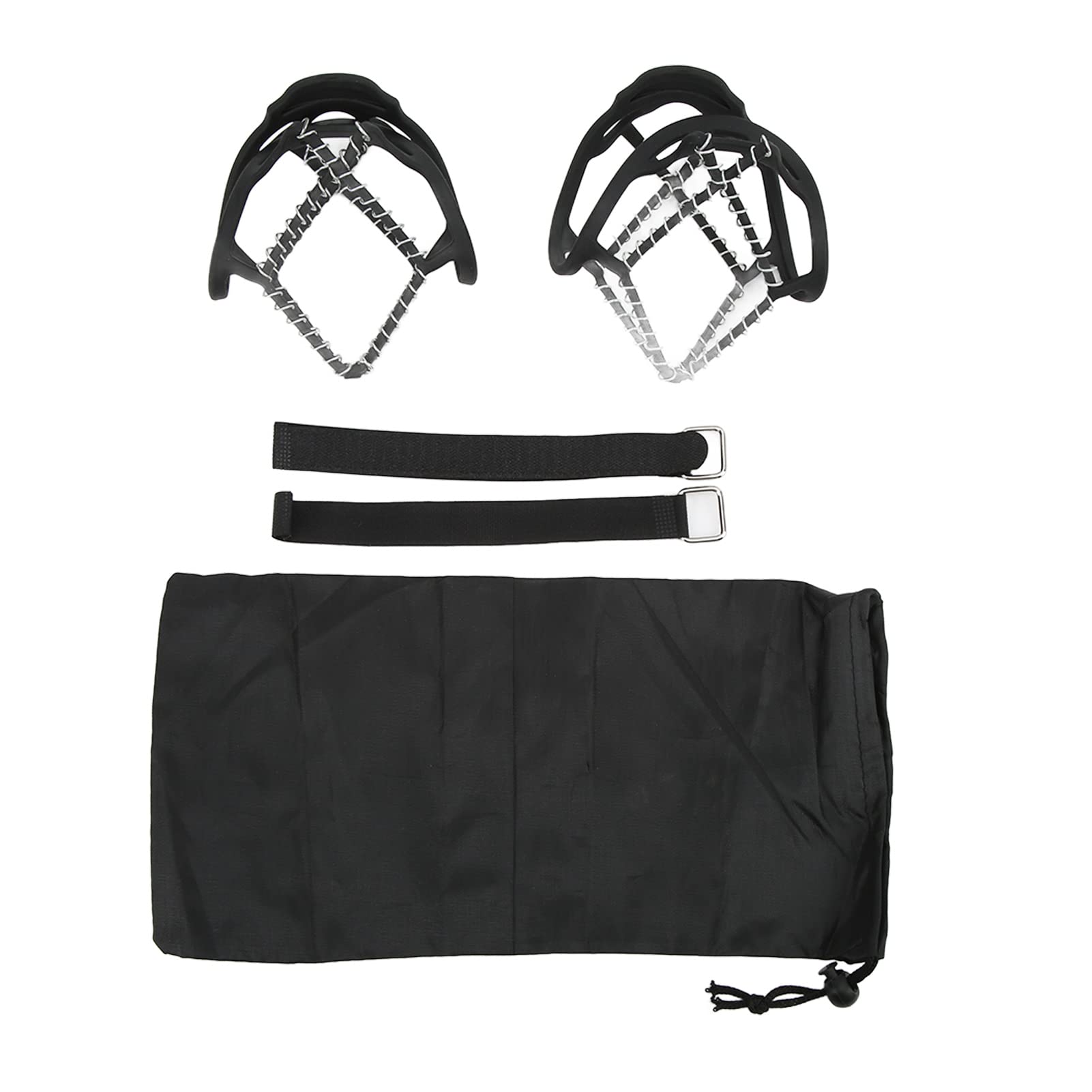 1 Pair Spring Ice Crampon Shoe Covers Anti Slip Walk Traction Cleats for Walking On Snow Ice (L)