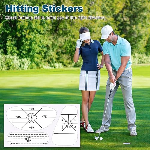 Miniatura 7 de Osdue 120pcs Etiquetas De Impacto De Golf, Etiquetas De Entrenamiento De Golf, Cinta De Impacto De Golf, Análisis De Puntos Dulces Y Consistencia, Calcomanías De Palos De Golf, Registradores De Golf