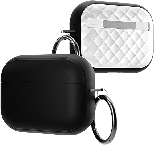HUSH Funda premium para Airpods Pro de 2 generación compatible con Airpods Pro de 12 generación, compatible con carga inalámbrica, material de TPU