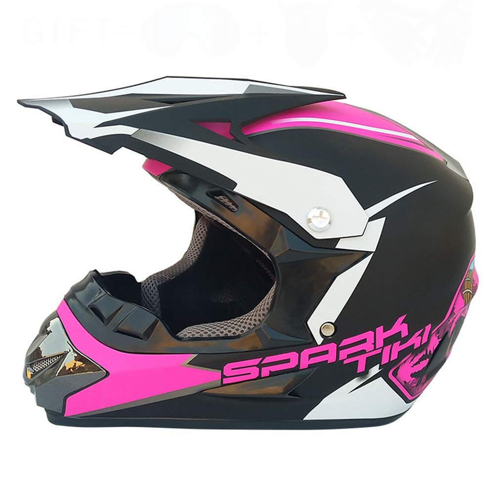 Casque intégral de moto pour homme idéal pour le motocross et le racing de nuit