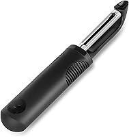 BINGBING Stainless Steel Vegetable Fruit Peeler with Swivel Twin Blades, Potato Eye Remover & Ergonomic Grip