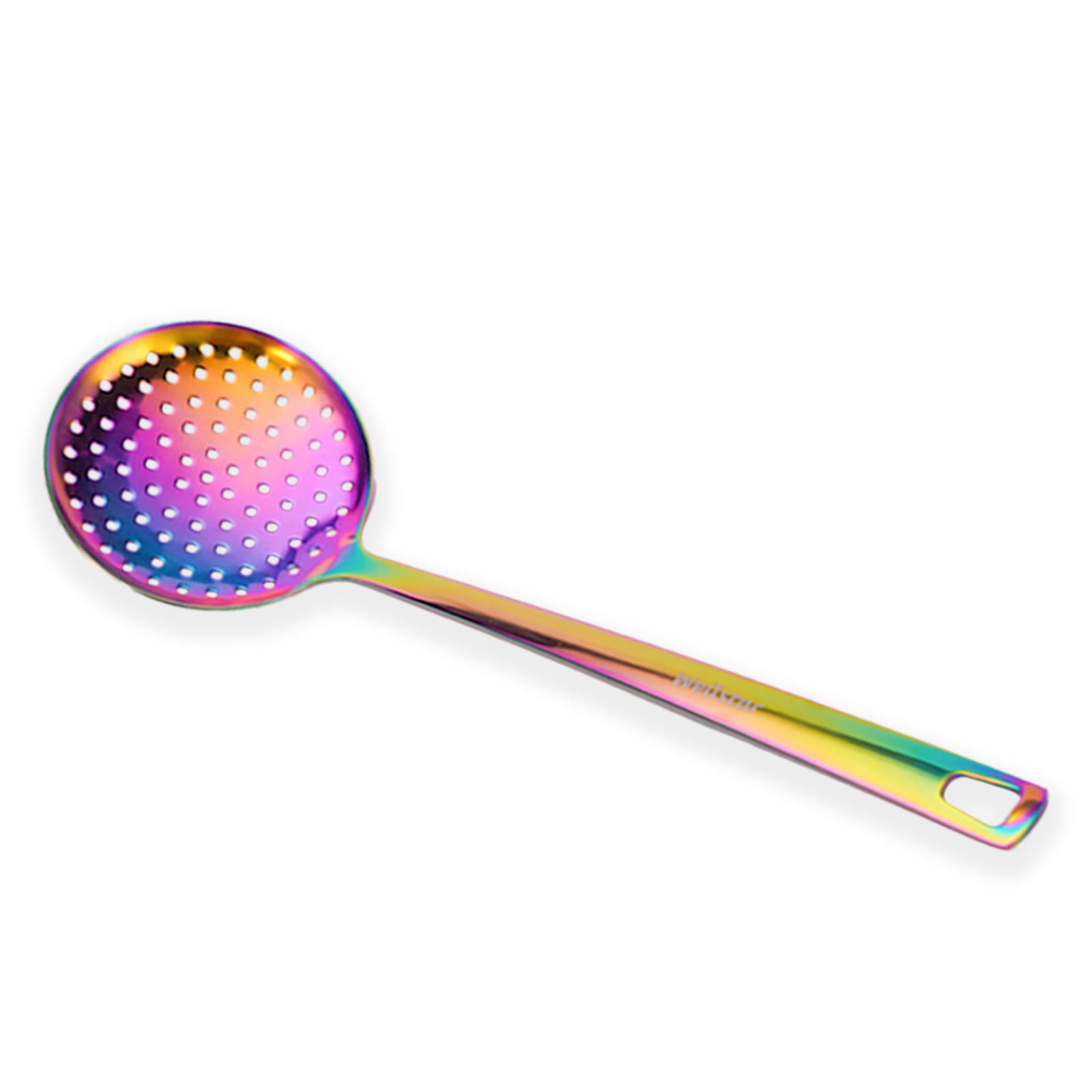 WELLSTAR Kochgeschirr Set,Küchenutensilien Set 6 Stück Küchenhelfer Set,Edelstahl Regenbogenes Küchengerät,Antihaft Hitzebeständiger Edelstahl Set