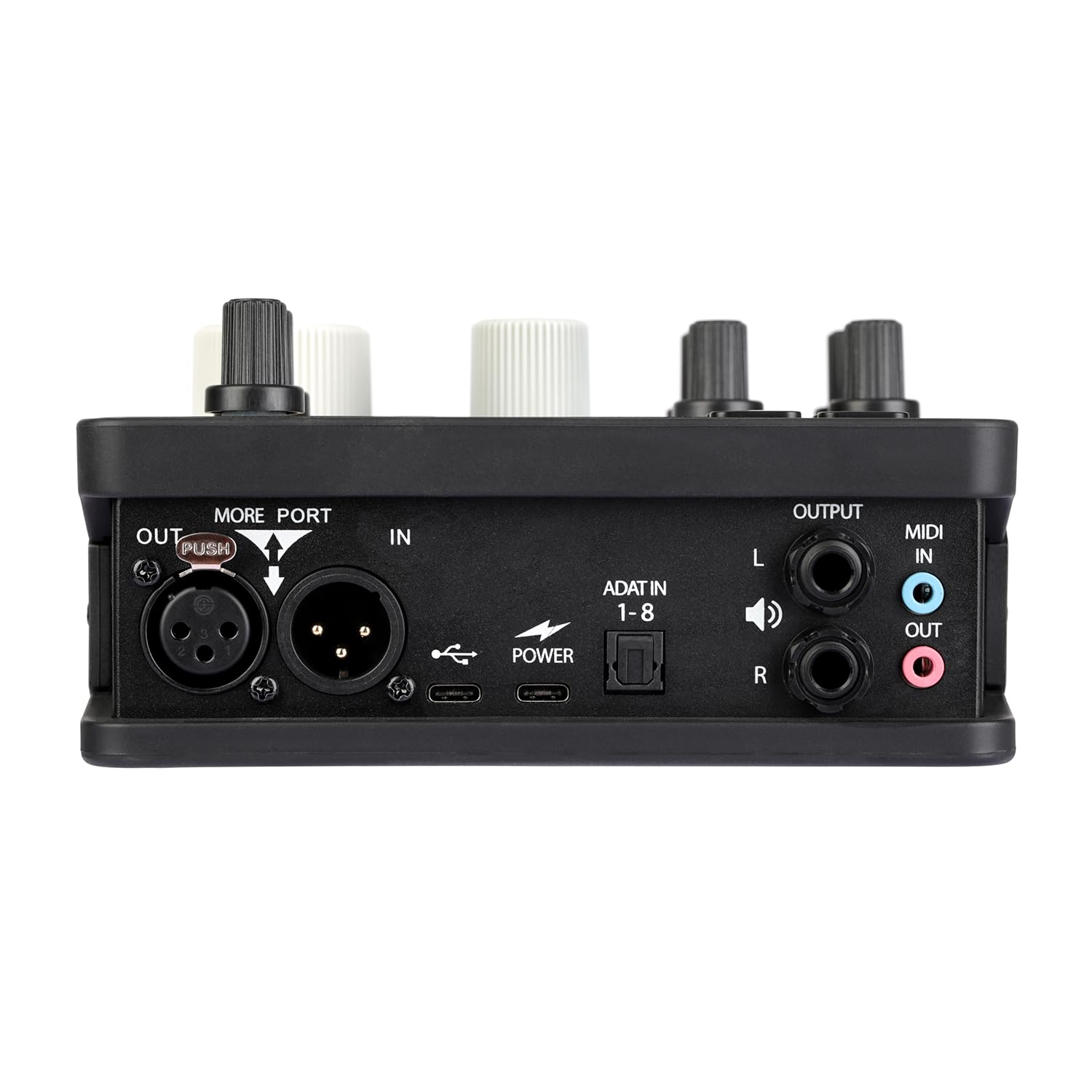 Xvive MOREYOU HUB - Interfaz de audio USB extensible para micrófonos e instrumentos, conexión opcional para preamplificadores y mezcladores externos