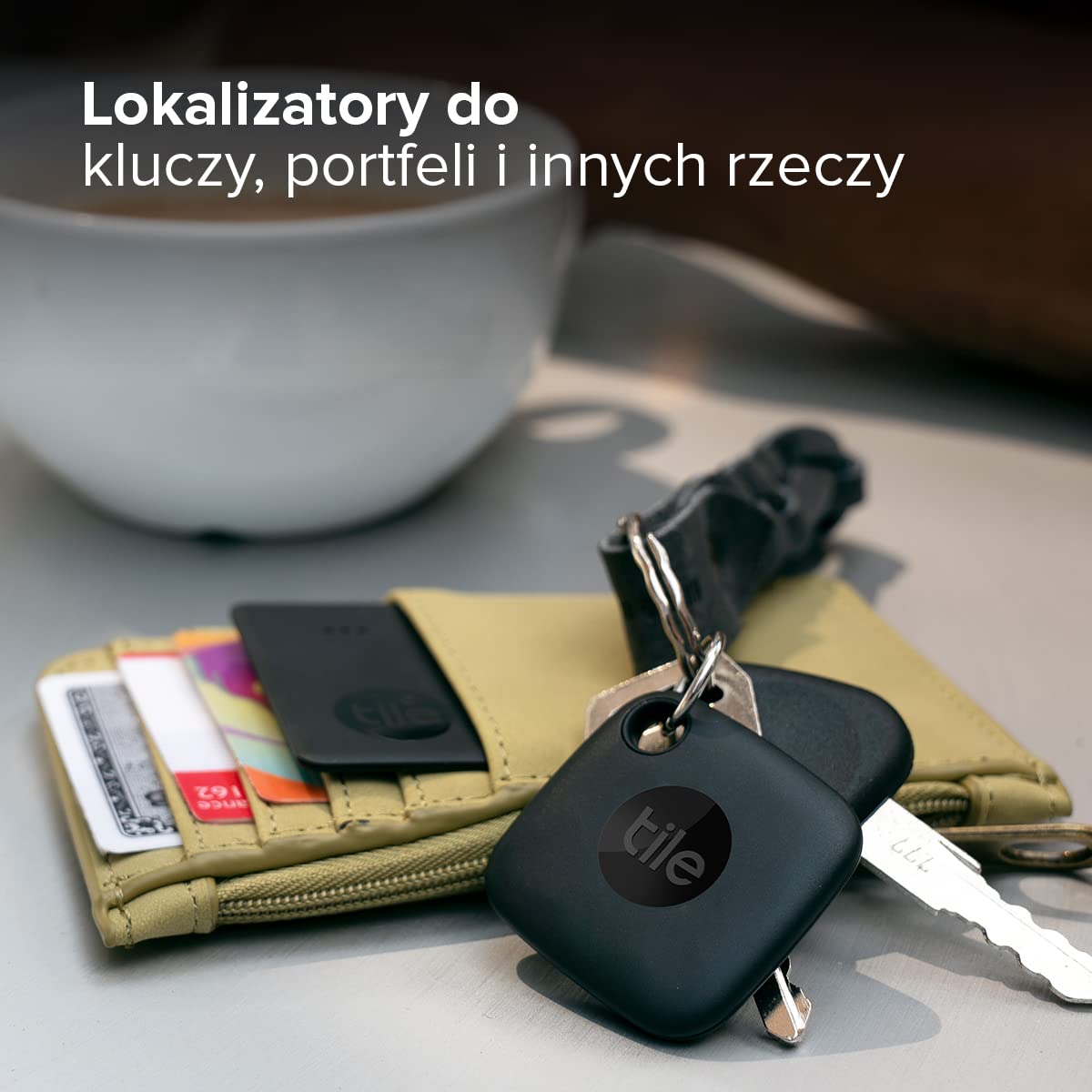 Tile Starter Pack (2022) 2 Pack (1 Mate, 1 Slim), Lokalizator Bluetooth do namierzania zagubionych kluczy, portfeli, plecaków, tabletów i innych przedmiotów