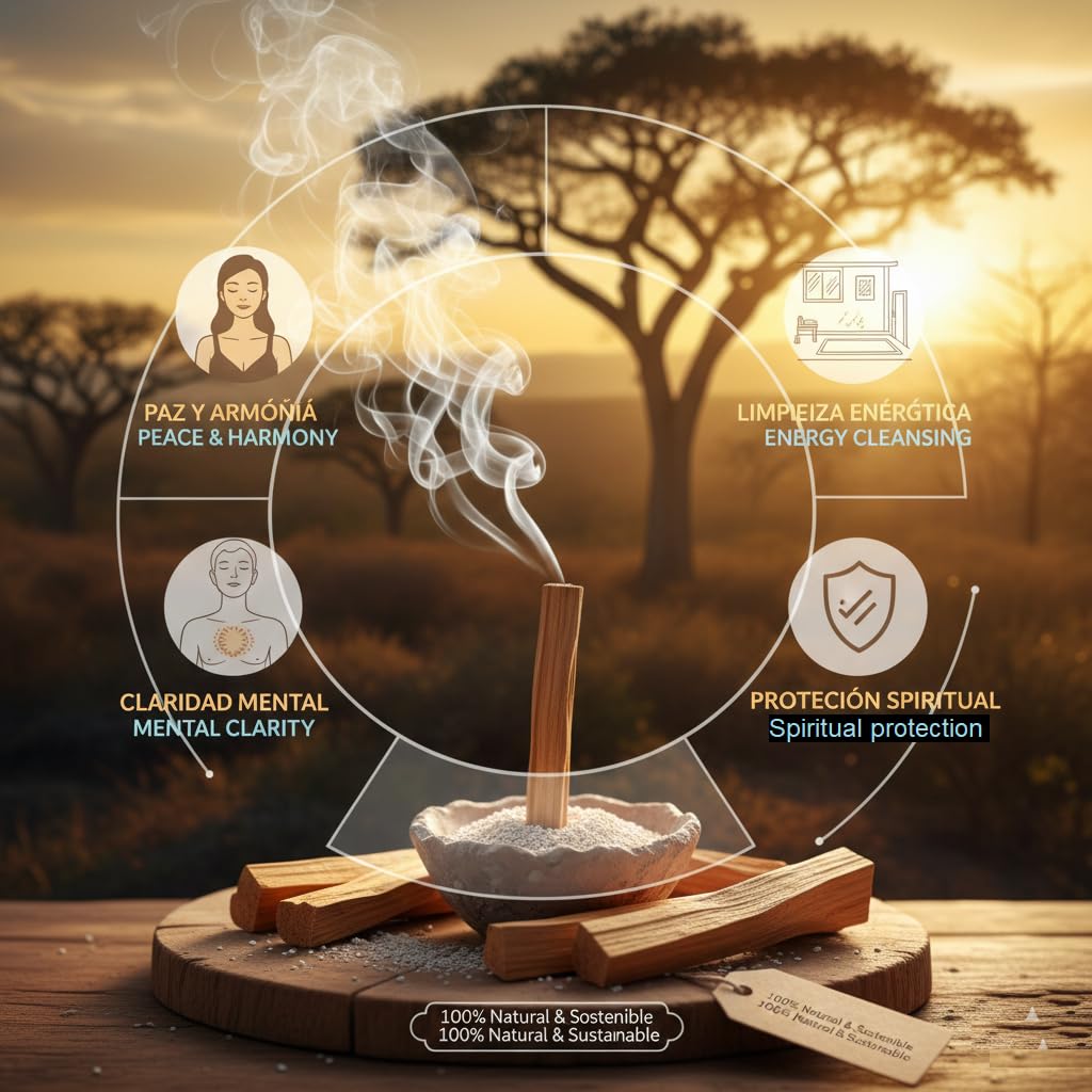 Palo Santo 1Kg – Räucherholz Natur – Bursera graveolens – Hochwertiges naturbelassenes Duftholz für Reinigung & Meditation
