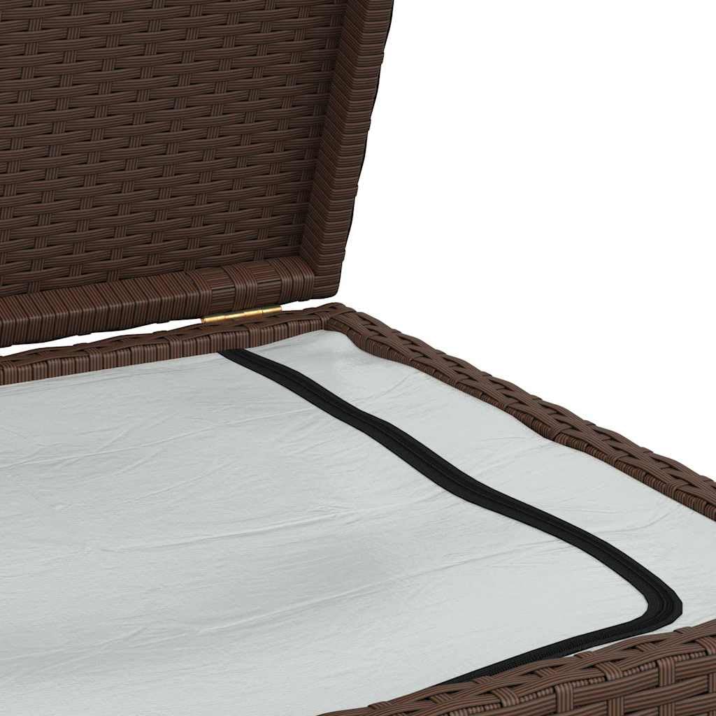 vidaXL Cassapanca in rattan sintetico, colore: marrone