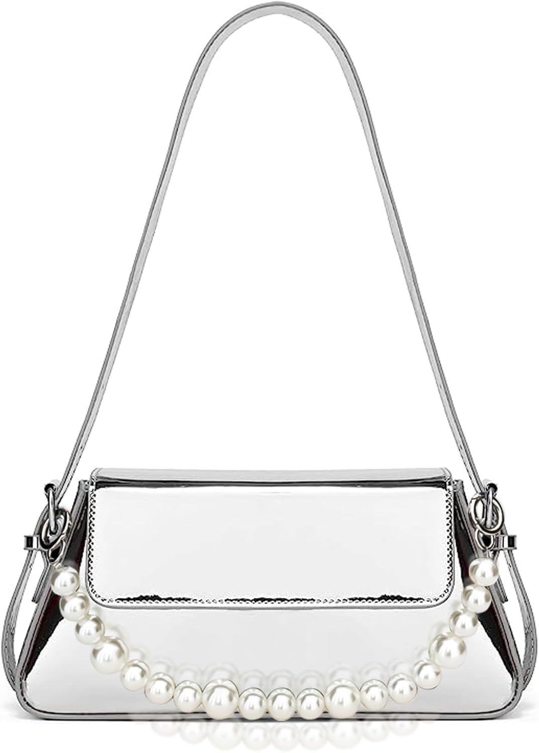 tulle chain handle bag／silver Maje_MFAPM00221-0500_H_1.jpg