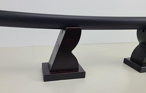 Miniatura 6 de Soporte para espada Katana de madera, soporte de espada samurái japonesa decente, estante de madera para cuchillo, daga en casa u oficina
