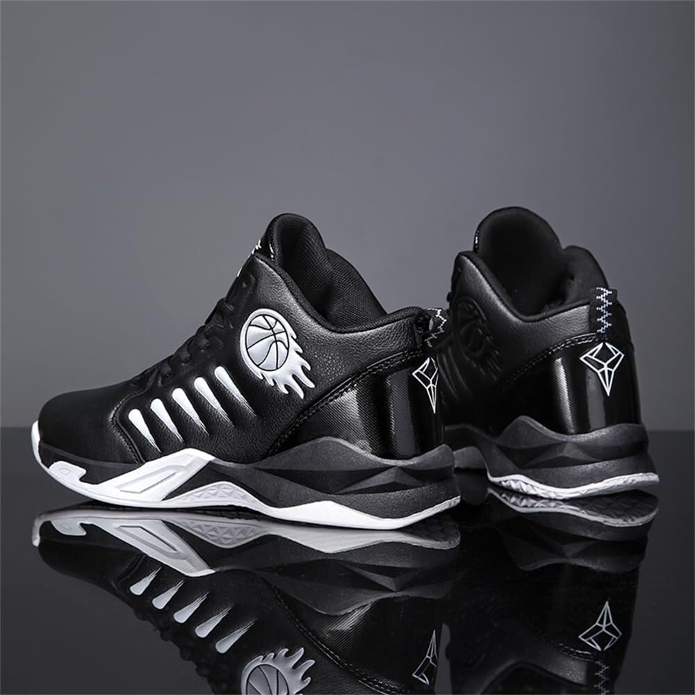 Genérico Zapatillas de Baloncesto caña Alta for Hombre, Antideslizantes, Resistentes al Desgaste, con amortiguación y Rebote, for Entrenamiento Deportivo Aire Libre Zapatos para Caminar