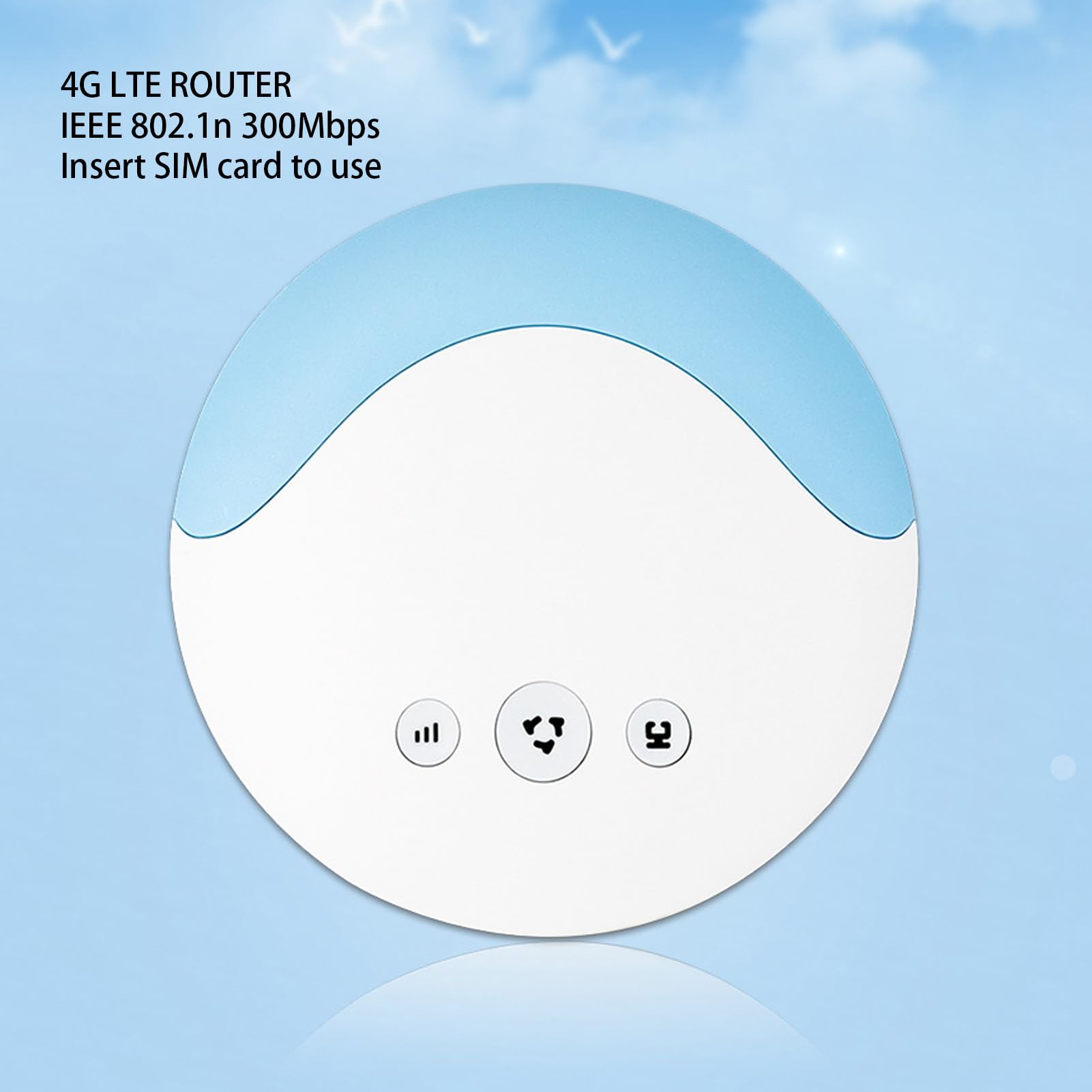 Router Wi-Fi, Odblokowany Router Mobilny 4G LTE z Gniazdem Karty SIM, Przenośny Hotspot Wi-Fi 300 Mb/s do Podróży, do 10 Użytkowników, dla Europy i Obszaru Azji