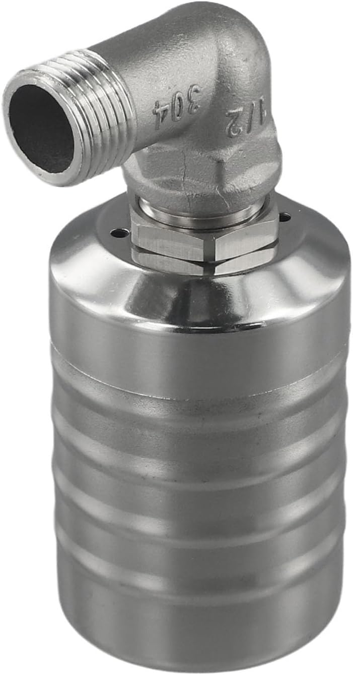 – 304 Stainless Steel Floating Ball Valve for Automatic Water Level Control in Tanks & Towers, DN15 /2 Inch Threaded Shutoff Valve, 0.8 MPa