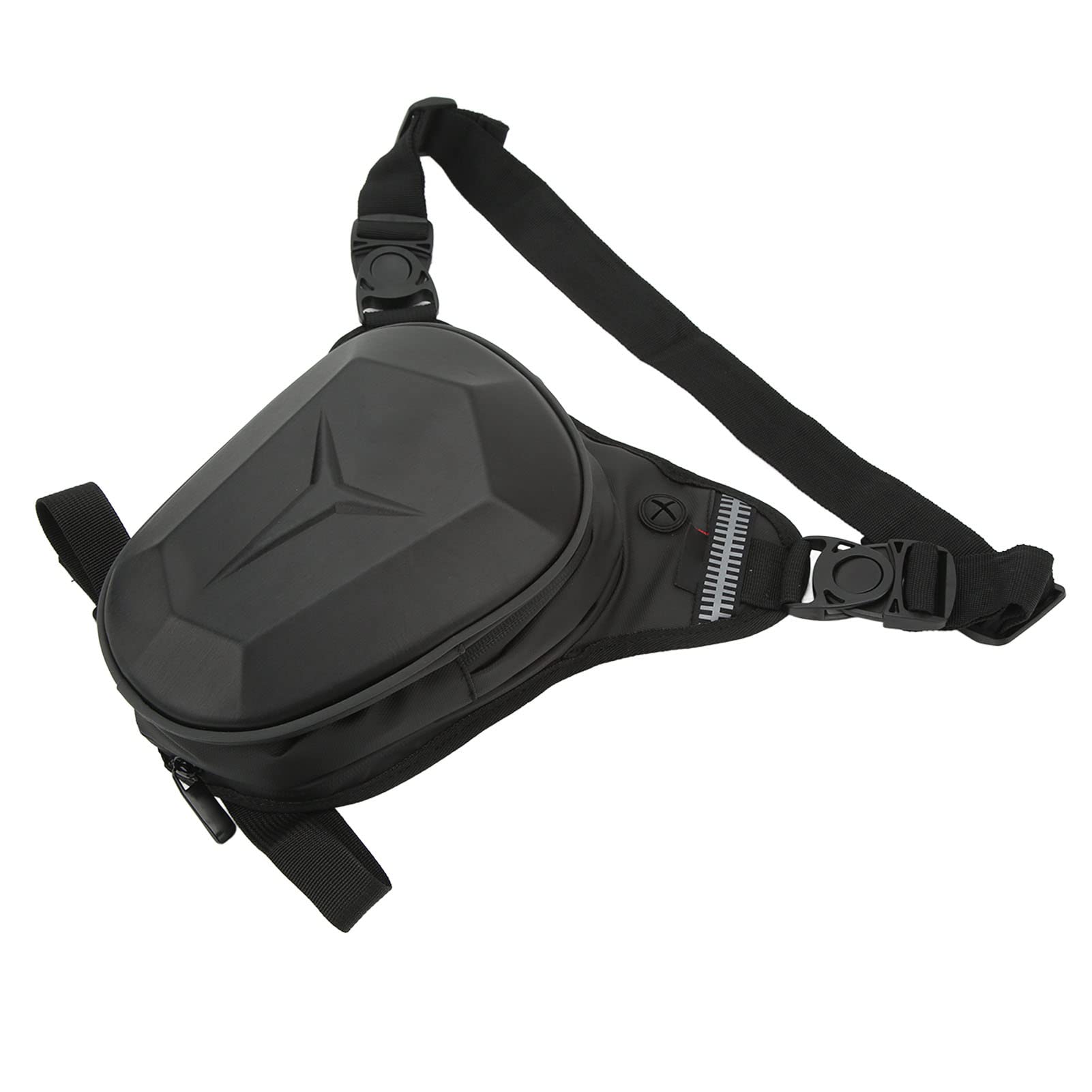 Tbest Bolsa Cartuchera Resistente Al Agua con Tira Reflectante, Paquete para el Muslo, Cintura, Bandolera, Bandolera para Exteriores, Senderismo, Viajes, Pesca, Hecha de Tela