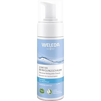 Weleda Gentle Cleansing Foam 150ml | Organic witch hazel root, deep pore cleansing make-up removal, frees from excess skin fa
