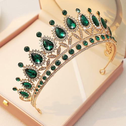 Miniatura 6 de Kamirola Tiaras Corona de Princesa para Mujeres Diademas de Cristal para Novia, Princesa para Boda y Fiesta (TR21)