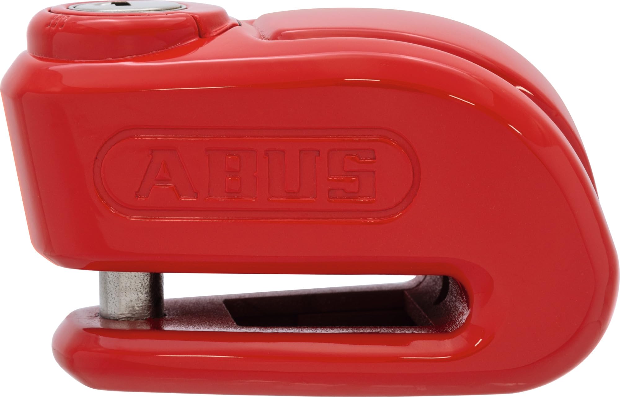 ABUS Bloccadisco 370 Trigger Alarm 2.0 - Lucchetto per Moto con Allarme - per la Sicurezza di Moto Leggere e Scooter - con Perno di Chiusura da 10 mm - Rosso