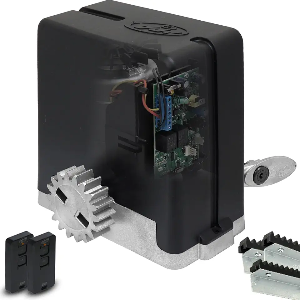 Kit Motor Dz 1/4hp 3m Cremalheira 2 Controle Portão Deslizante- 127v