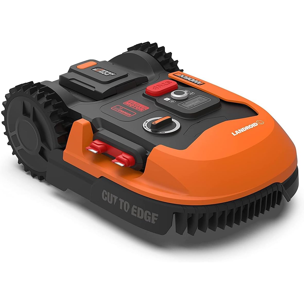 WORX WR169E Robot Landroid Classic rasaerba con cavo limitatore per giardini fino a 300 m² - navigazione AIA - controllo app, Wi-Fi, Bluetooth - Cut-to-Edge - larghezza di taglio 16 cm