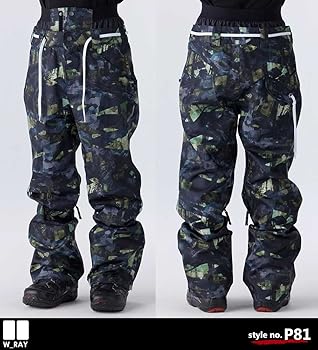 Amazon.co.jp: [ダブルレイ] W_RAY スノーボード ウェア メンズ 上下