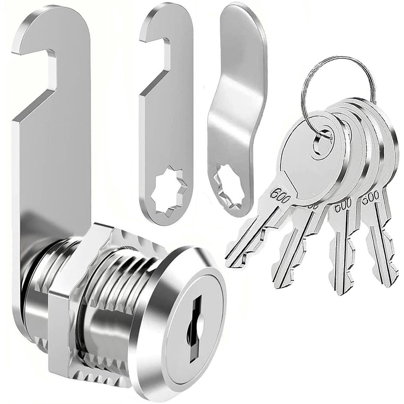 ZiYuya 25mm Mailbox Lock with Key Alike, Cabinet Cam Lock, Postbox Lock, Letterbox Lock, Drawers Lock, Dresser Lock, Cupboard Door Lock, Lever Lock Furniture Locker Lock