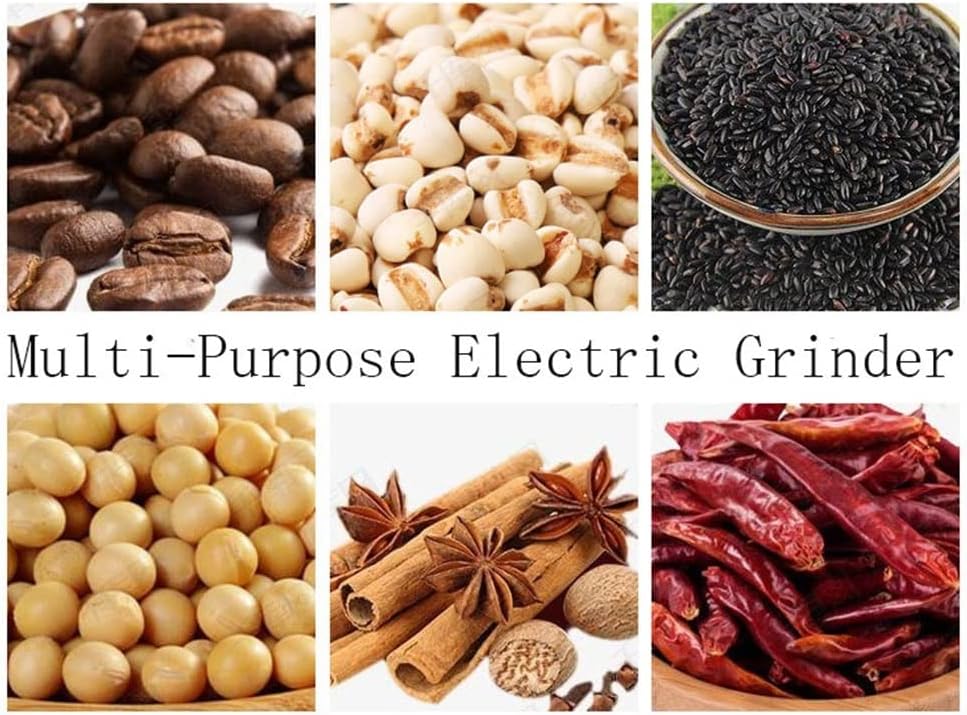 Electric Coffee Grinder for Beans & Spice, Stainless Steel Blades, Coffee Bean Grinder, Spice Grinder Electric, Easy to Clean, 200W