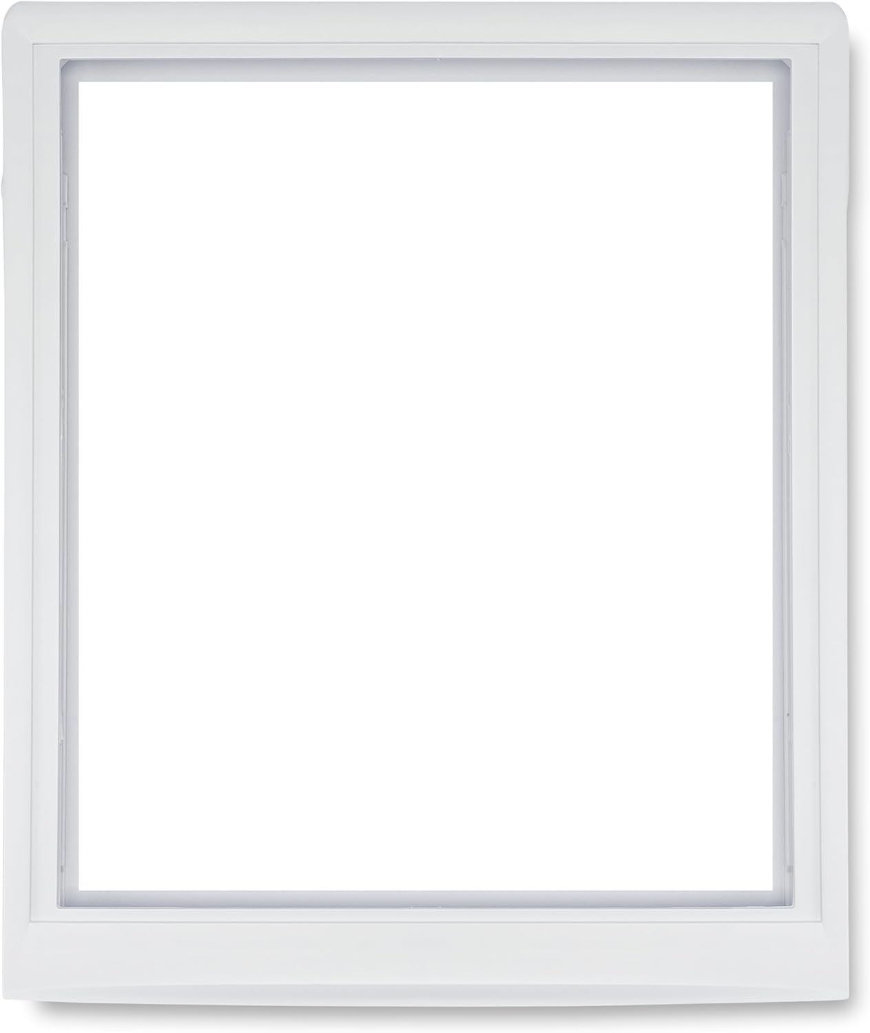 Smart Choice 240350702 Refrigerator Upper Crisper Drawer Cover Frame (No Glass) – White, Impact Resistant Replacement Compatible with Frigidaire 240350701, Fits Select Frigidaire & Kenmore Models
