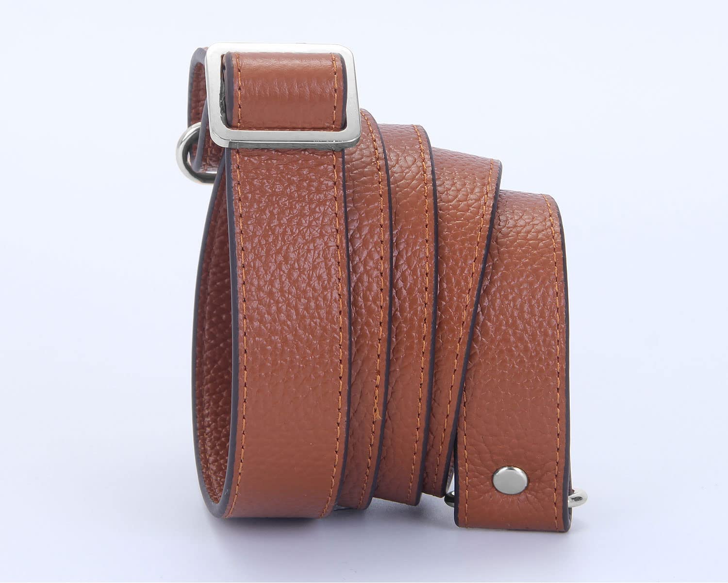 VanEnjoy Borsa a tracolla regolabile in pelle pieno fiore con tracolla di ricambio, larghezza 2,5 cm