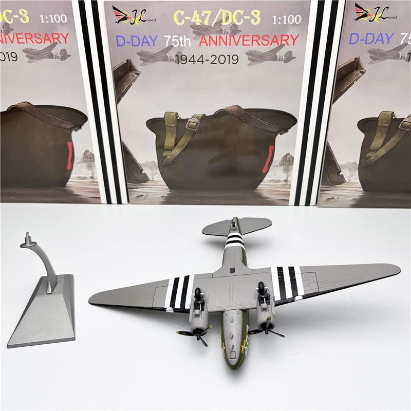 Miniatura 9 de Segunda Guerra Mundial USA C-47 CU 1/100 avión modelo de avión fundido a presión