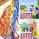 ZYUYUED 2 Stück Regenbogen Tischrock,Dekorativer Tischrock,Quasten-Tischrock,Party Tischröcke,für Baby Shower, Hochzeit,Geburtstag,L275cm*H75cm