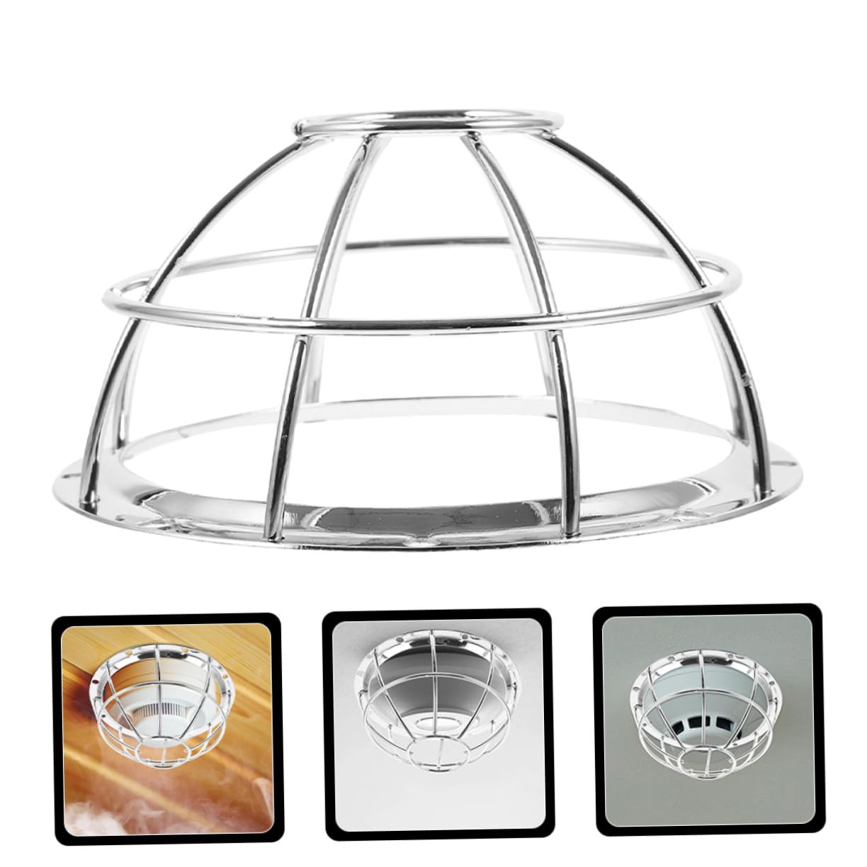 ERINGOGO 10 Pièces Protections Fil Acier Inoxydable pour Détecteurs Couvre-Sensor Installation Facile pour Capteurs de Fumée