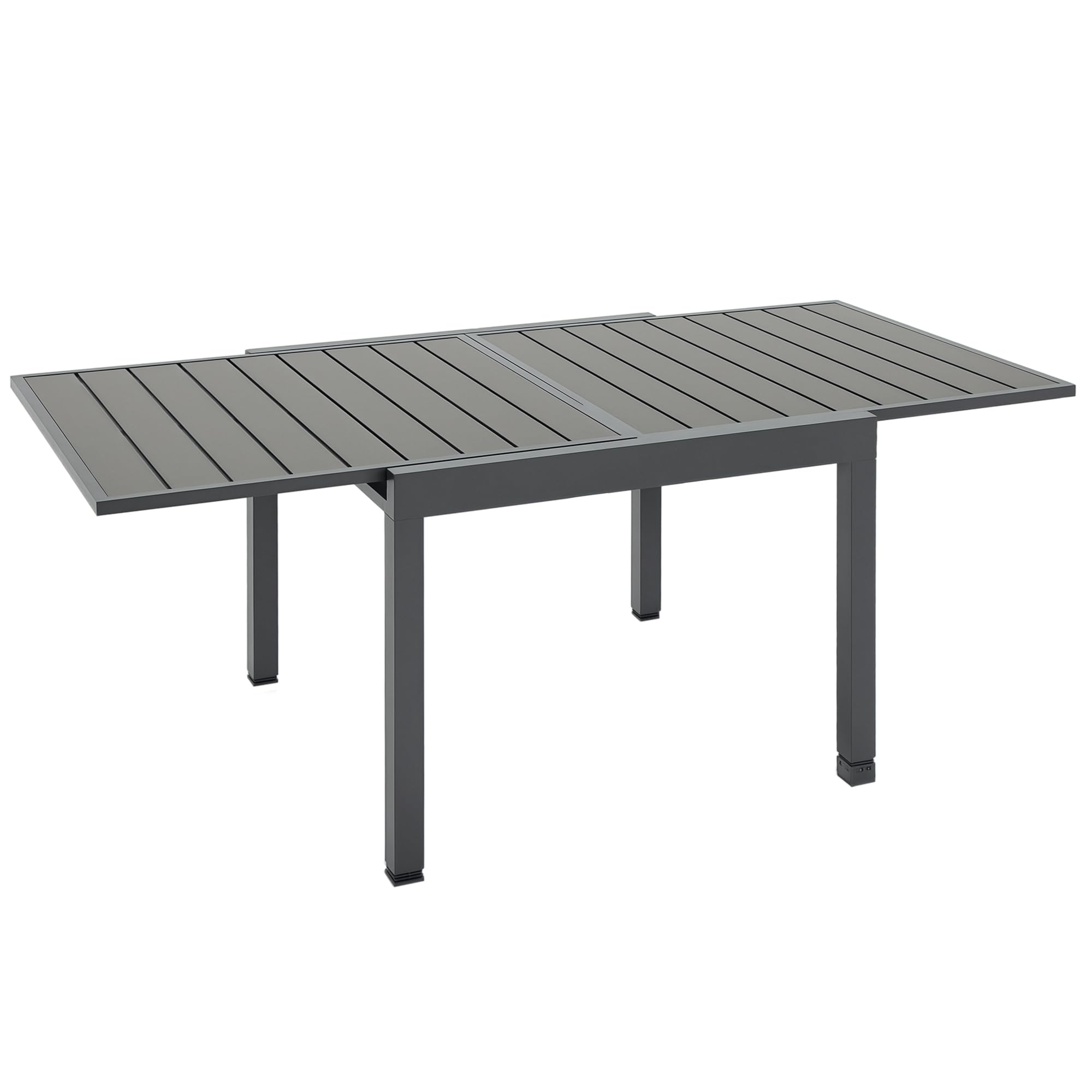 【新品】WHAT WE WANT WWW_EXTENSIONTABLE Outsunny Extendable Outdoor Dining Table for 4-6 People