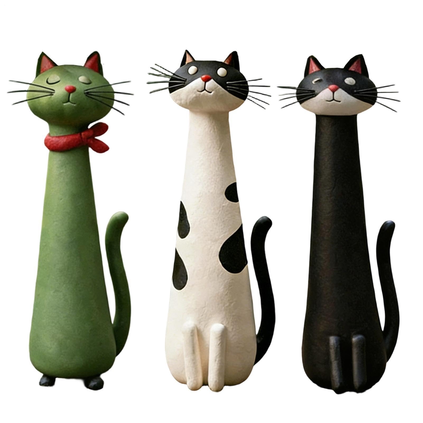 Vaso Per Fiori A Forma Di Gatto, Confezione Da 3 Vasi Da 19 Cm Per Fiori, Simpatico Vaso Decorativo A Forma Di Gatto Per Casa, Soggiorno, Ingresso, Camera Da, Libreria, Matrimonio, Fidanzamento