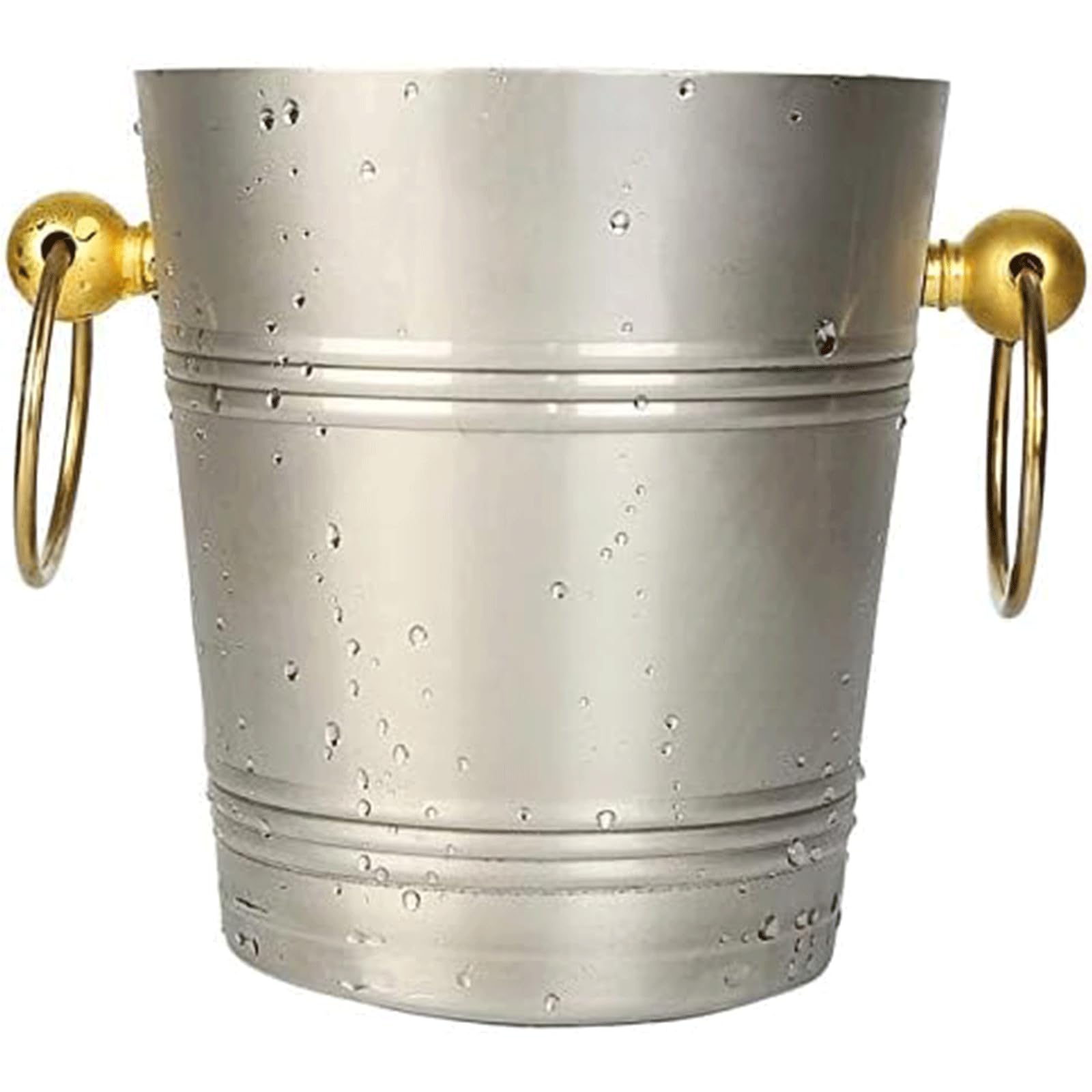 Cubitera Botella Vino Cubo de Hielo de Acero Inoxidable, Cubo de Acero, enfriadores de Botellas de Vino, Ideal para el hogar, Bar, Vino, Cerveza, Fiestas, barbacoas en el Patio Trasero