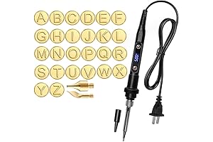 DIY Wood/Leather Working Set: 26 Letter Copper Mold