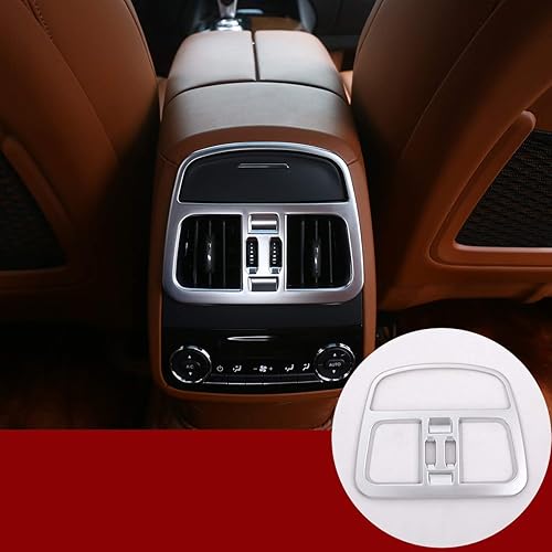 Miniatura 1 de YIWANG ABS cromo fila trasera aire acondicionado salida salida cubierta marco ajuste para Maserati Levante 2016-2020 Accesorios