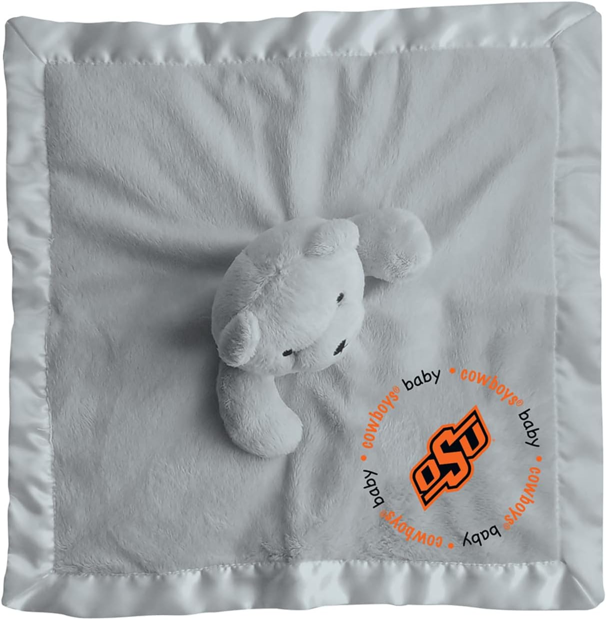 Baby Fanatic NCAA Oklahoma State Cowboys Security Bear Blanket, One Size, Gray - Image 4