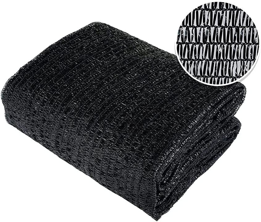 Agfabric 30% Shade Cloth Sunblock Shade Cloth Cover with Clips for Plants, 10 X 30, Black