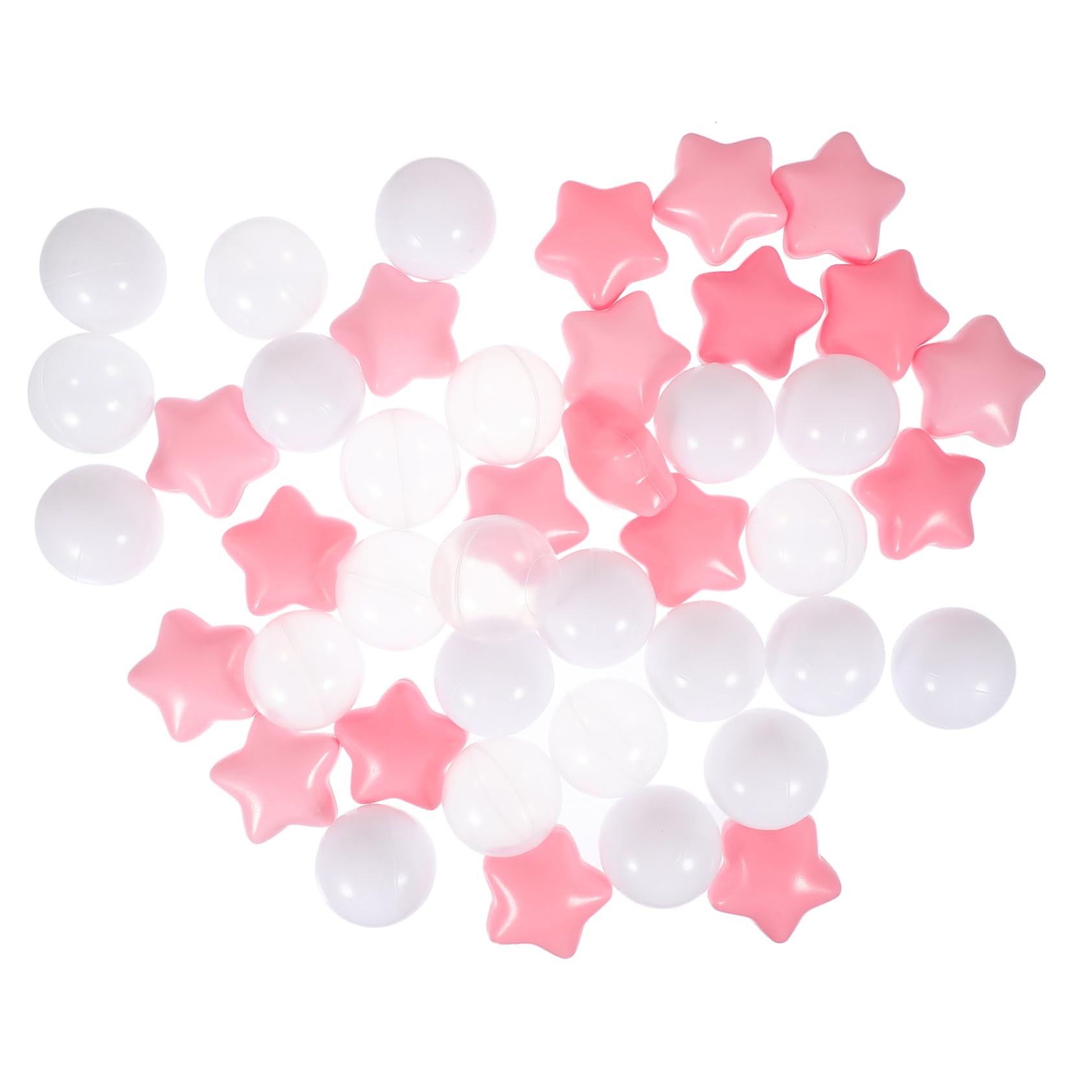 SUPVOX Ball Pit Stars 100pcs Round Plastic Pool Balls Soft and Safe for Boys and Girls