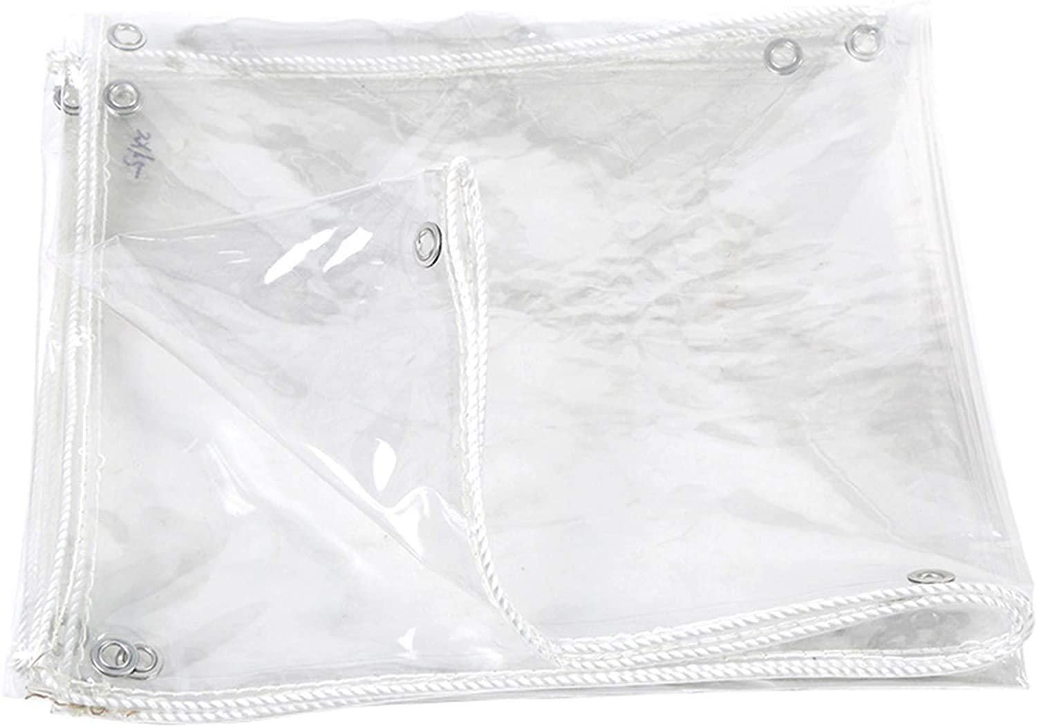 Lona extra pesada impermeable transparente de 1x1m con cubierta protectora exterior