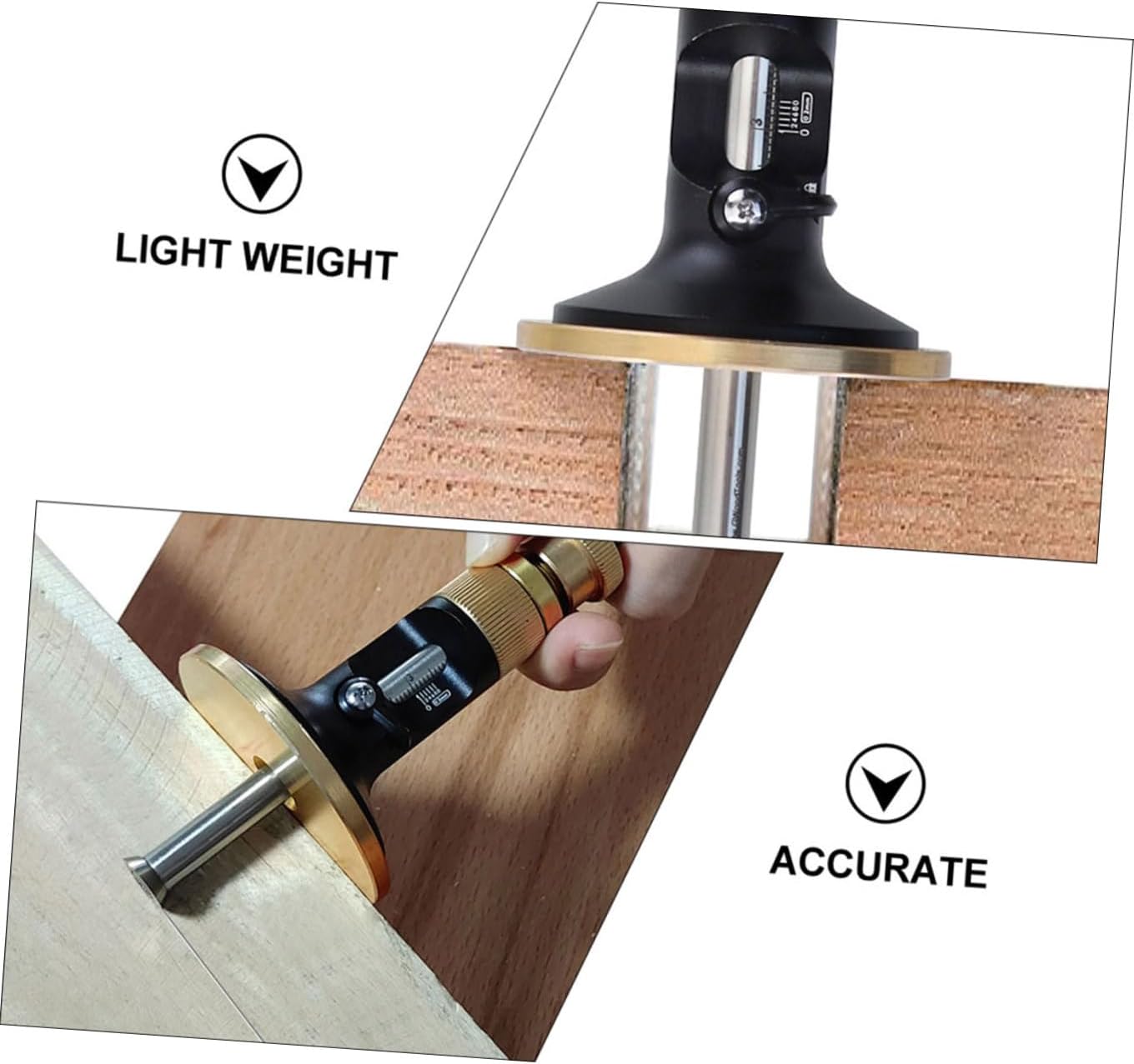 Woodworking Marking Scribe Carbide Blade Precision Parallel Line Drawing Tool for Carpentry Adjustable Gauge for DIY Projects
