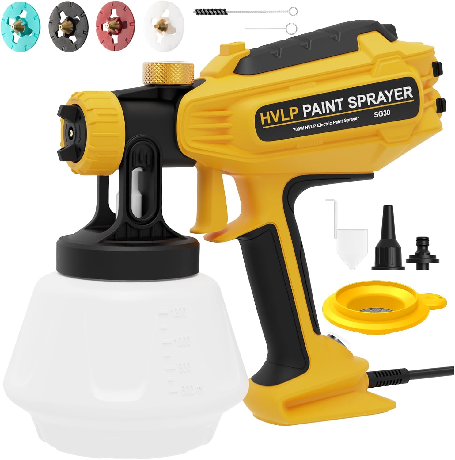 Paint Sprayer-700W HVLP Electric Spray Paint Gun with Adjustable Spray Width