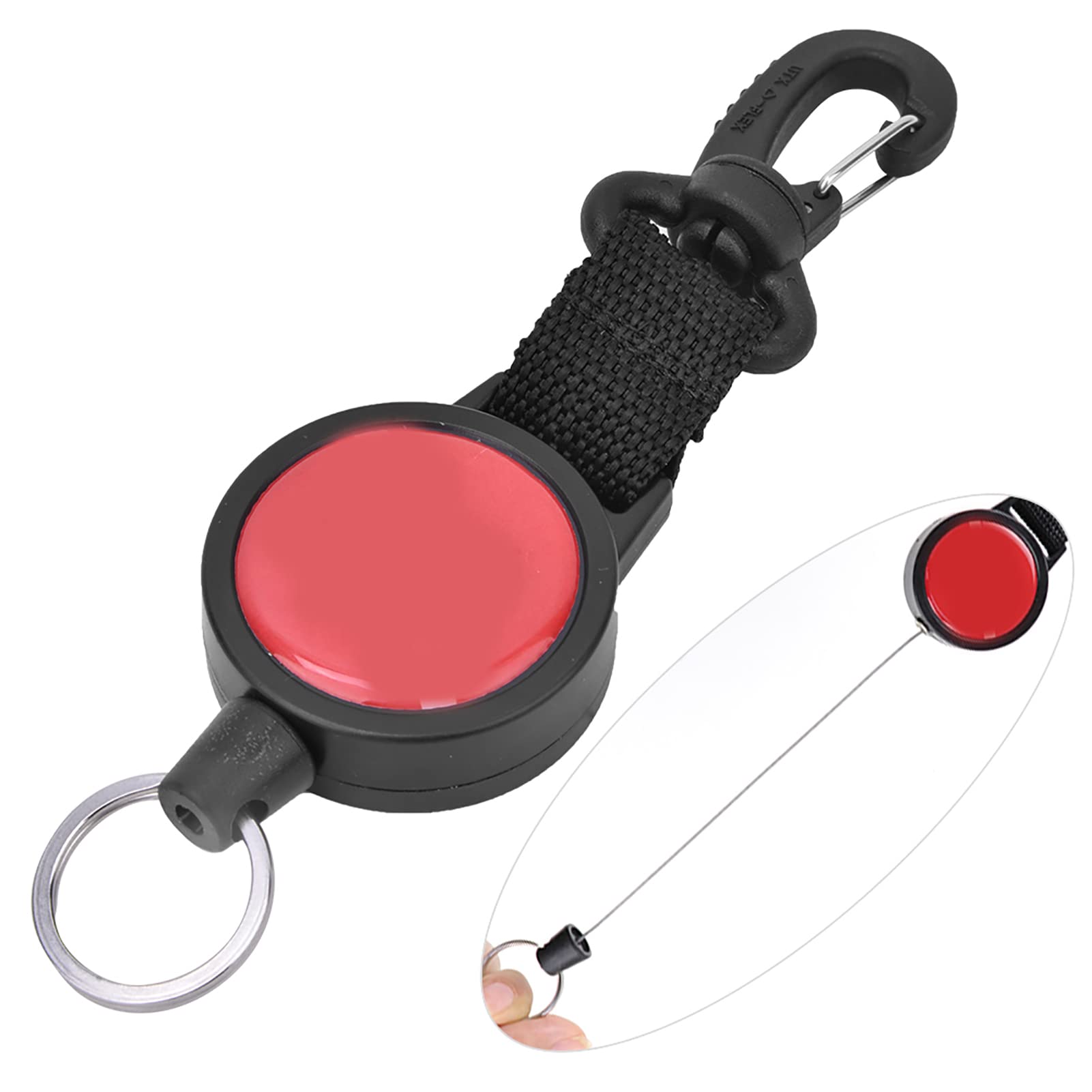 QERLONG Stainless Steel Diving Stretchable Hanging Hook Quick Release Buckle for Dive Accessory