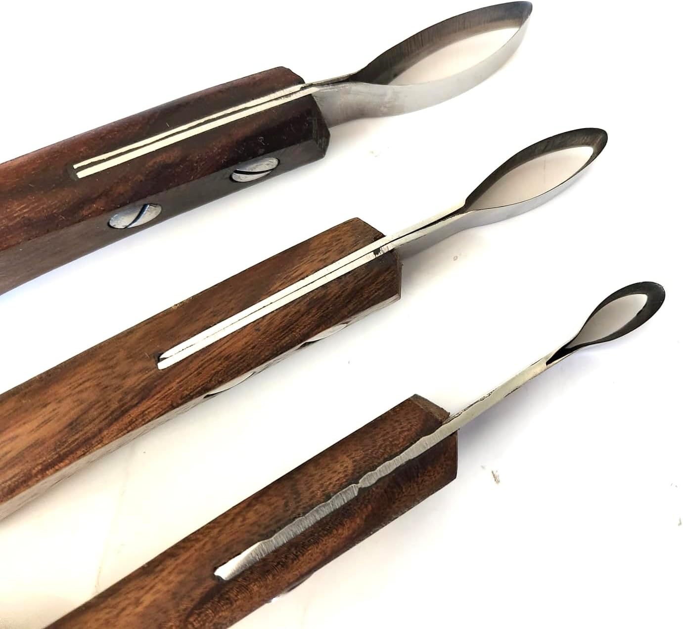 Set of 3 Farrier Loop Knives Hoof Knife Various Sizes Farrier Tool Single (Small, Medium, Large)