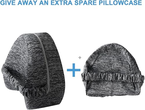 Miniatura 2 de Vertdens Almohada de piernas, almohada de rodilla para dormir de lado, viene con una funda de almohada de repuesto valorada en $10, almohadas de