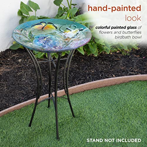 Alpine Corporation Kpp606T-18 Topper Birdbath, Multi Color #TOP3