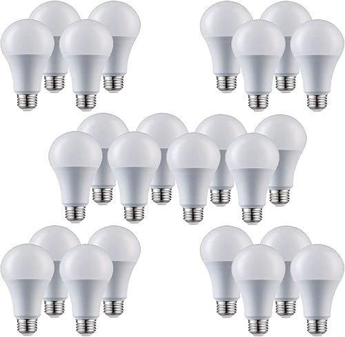 Laborate Lighting A19 LED Light Bulbs - E26 Base, 100W, 1600 Lumens, Warm White 