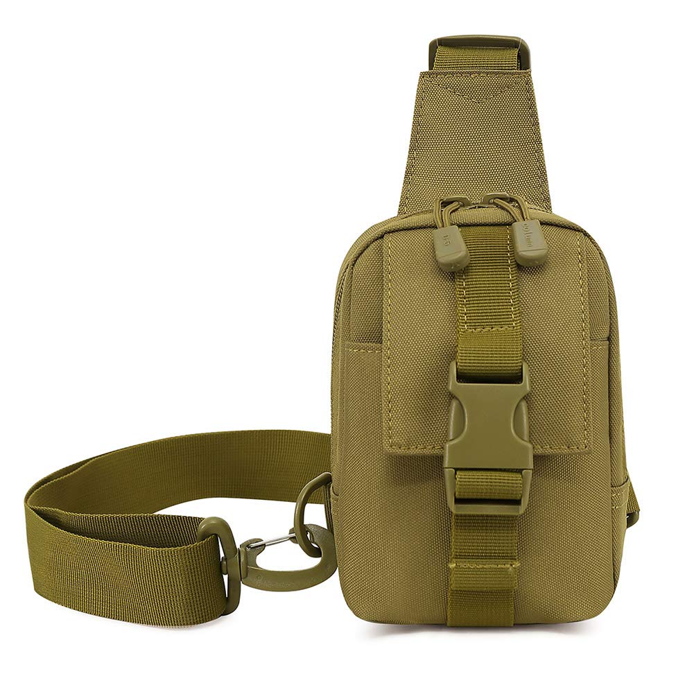 Marsupio Uomo HUNTVP - Borsetta A Tracolla Militare Sportiva Per Escursionismo, Ciclismo E Viaggi - Foto 5